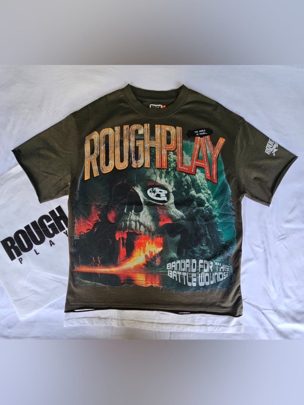 Olive Graphic Short Sleeve Tee